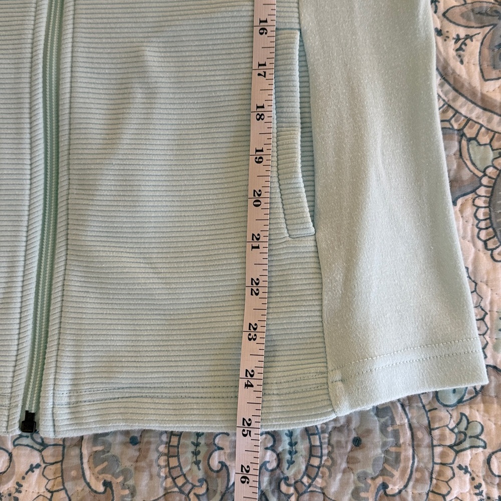 Straight Down Women's Mint Green Front Zip Athletic Jacket, Size L - Picture 9 of 10